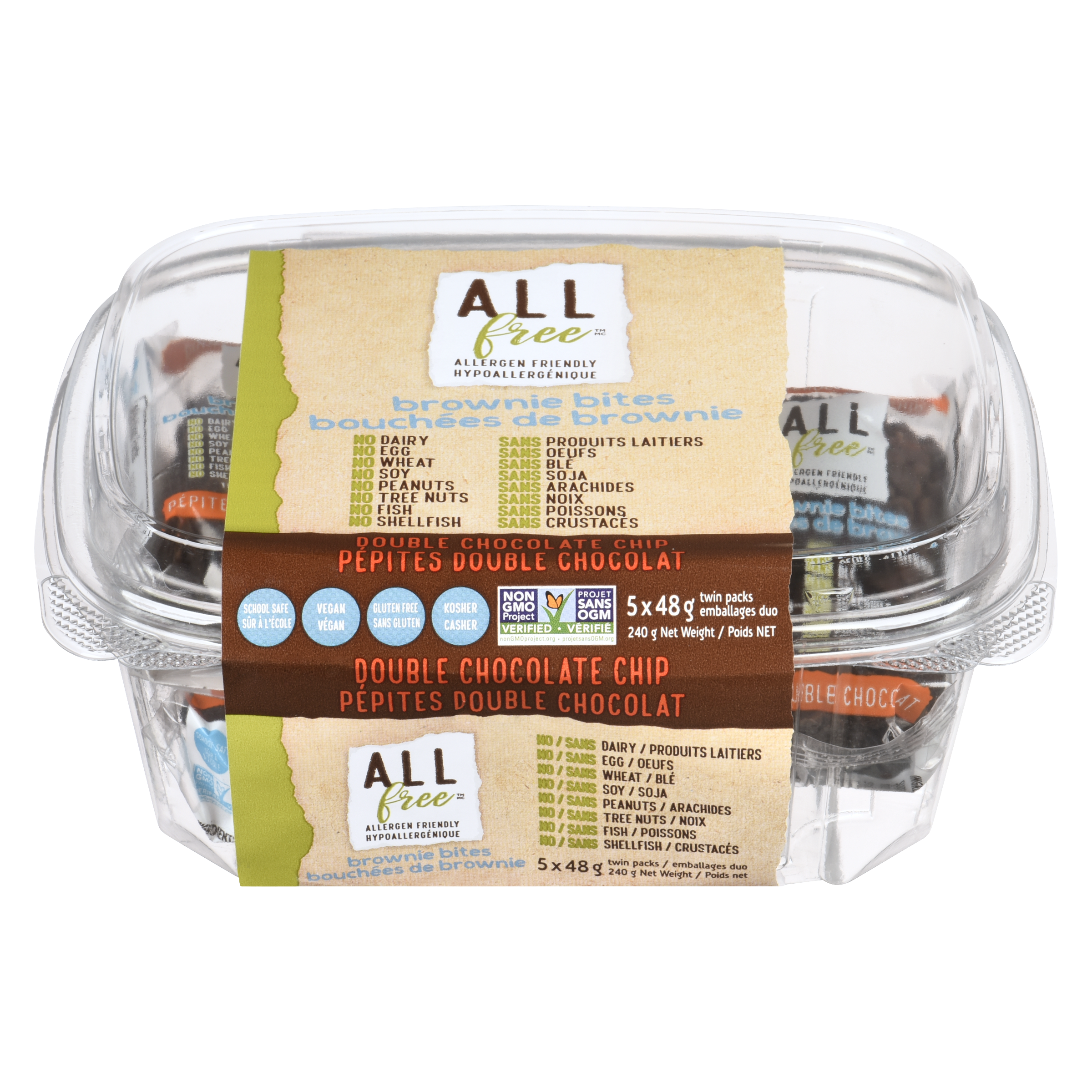 (GF)ALL FREE BROWNIE BITES VEG